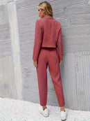 Emmi - Langärmelig Blazer Mit Hose Zweiteiliges Set