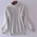 Gisela - Bequemer Laternenhülse Lose Passform Rollkragenpullover