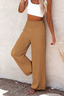 Zophia – Locker geschnittene Hose mit hoher Taille Taschen und weitem Bein