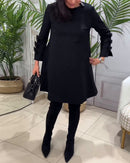 Sophie - Rundhalsausschnitt Long Sleeve Minikleid