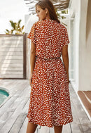 EleganceCharm - Kleid Mit PunkteDruck