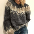 Emma - Lässiger Rundhals Pullover mit langen Ärmeln und lockerer Passform