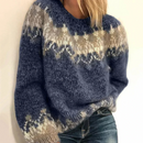 Emma - Lässiger Rundhals Pullover mit langen Ärmeln und lockerer Passform