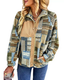 Aurea - Leichte warme Jacke mit langen Ärmeln und Reißverschluss