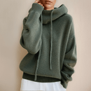 Ava - Warmer Langärmelig Lose Gestrickt Kapuzenpulli