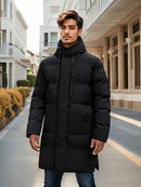 Anselm - Langärmelig Kapuzenpuffer Mantel Mit Kordelzug