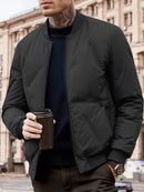 Felix - Langärmelig Baseball Kragen Jacke Mit Reißverschluß