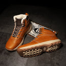 Bastian - Vintage Fell gefütterte Stiefel mit rutschfester Sohle und gepolsterter Innensohle für Komfort