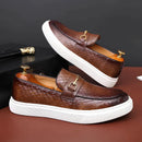 Eike - Bequeme Schuhe mit rutschfester Sohle Einzigartige Muster und Schnalle