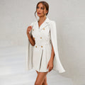 Naelle – Tailliertes Blazerkleid mit Cape Schultern und taillierter Taille