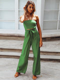Veronica – Stylischer Off Schulter Jumpsuit mit ärmellosem Schnitt und weitem Bein