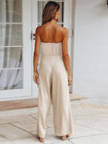 Veronica – Stylischer Off Schulter Jumpsuit mit ärmellosem Schnitt und weitem Bein