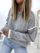 Sarah – Lässiger Eleganter Pullover Mit Lockerer Passform