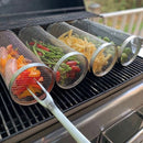 CookCage - Zylindrischer Mesh Grillkorb zum Grillen von kleinen Speisen und empfindlichen Zutaten