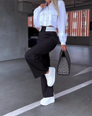 Zofia – Zweiteiliges Satz mit Langarmshirt und Lockere Passform Hose