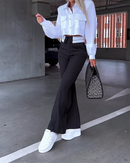 Zofia – Zweiteiliges Satz mit Langarmshirt und Lockere Passform Hose