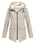 Emma - Warmes Langarmshirt Kapuze Jacke Mit Reißverschluß
