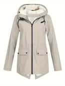 Emma - Warmes Langarmshirt Kapuze Jacke Mit Reißverschluß