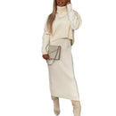 ChicGlam - Stilvolles Strick MidiKleid Satz