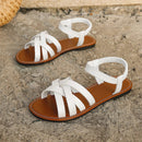 Eliane - Flache Riemchensandalen mit gepolstertem Fußbett und rutschfestem Gestaltung