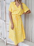 EleganceCharm - Kleid Mit PunkteDruck