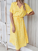 EleganceCharm - Kleid Mit PunkteDruck