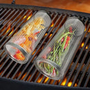 CookCage - Zylindrischer Mesh Grillkorb zum Grillen von kleinen Speisen und empfindlichen Zutaten