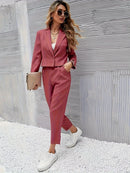Emmi - Langärmelig Blazer Mit Hose Zweiteiliges Set