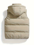 Leo - Warm Ärmellos Kapuze Jacke Mit Reißverschluß