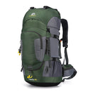 AdventurePro – Großer 60-Liter-Outdoor-Rucksack mit mehreren Taschen und Hüfttasche