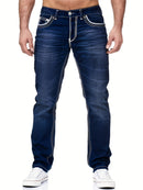Dylan – Jeans mit Reißverschluss mit Fünf Tasche-Design und Kontrastnähten