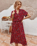EleganceCharm - Kleid Mit PunkteDruck