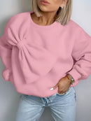 Lina – Klassischer Pullover mit überschnittenen Schultern und Puffärmel-Detail