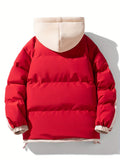 Freya - Langärmelige Reißverschluss Kapuze Pufferjacke Mit Taschen