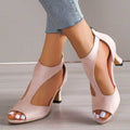 Hilde – Stylische Hoher Absatz Sandalen mit Reißverschluss hinten und stützender Passform