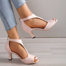 Hilde – Stylische Hoher Absatz Sandalen mit Reißverschluss hinten und stützender Passform