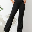 Moana – Hose mit weitem Bein hohem Bund und Seitentaschen