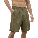 Hans - Lässige Shorts mit elastischem Knopf in der Taille und lockerer Passform