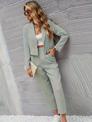 Emmi - Langärmelig Blazer Mit Hose Zweiteiliges Set