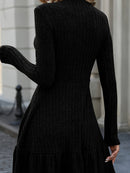 Isabella - Luxuriöses Pullover Kleid Mit Elegantem Trapezschnitt