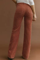 Yelina - Bequeme Hose mit hoher Taille Taschen und geraden Beinen