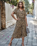 EleganceCharm - Kleid Mit PunkteDruck