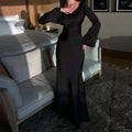 Julia – Lässiges Maxikleid mit Rundhalsausschnitt und verstellbarem Taillendetail
