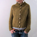 Sofia – Vintage Strickpullover Mit Hohem Kragen Und Rundhalsausschnitt