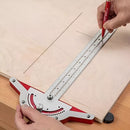 CraftMate - Präzision Holzbearbeitung Kante Messung Lineal  Mit Winkelmesser
