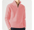 Henry - Langärmelig Rollkragen Reißverschluss Pullover