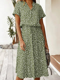 EleganceCharm - Kleid Mit PunkteDruck