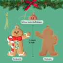 FrostBite - Dekoration Hängend Lebkuchen Ornamente Satz
