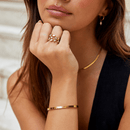 Jorina – Verstellbarer offener Ring mit weichem Blattwickeldesign