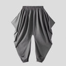 Kian – Weite drapierte Hose mit umgeschlagenem Saum und lockerer Passform